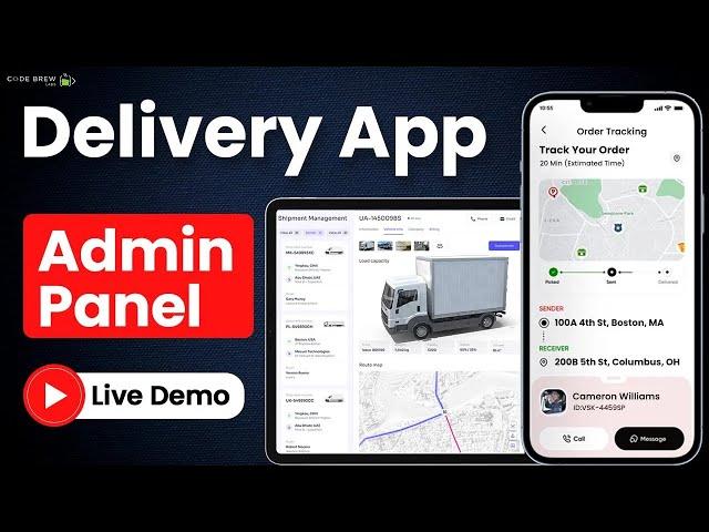 Advanced Admin Panel | Pickup Delivery App | Logistics App | Logistics Management | Live Demo