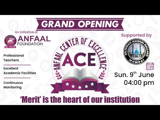 Grand Opening of ACE-Anfaal Center of Excellence