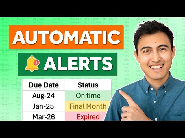 Set Up Automatic Deadline Alerts & Popups in Excel