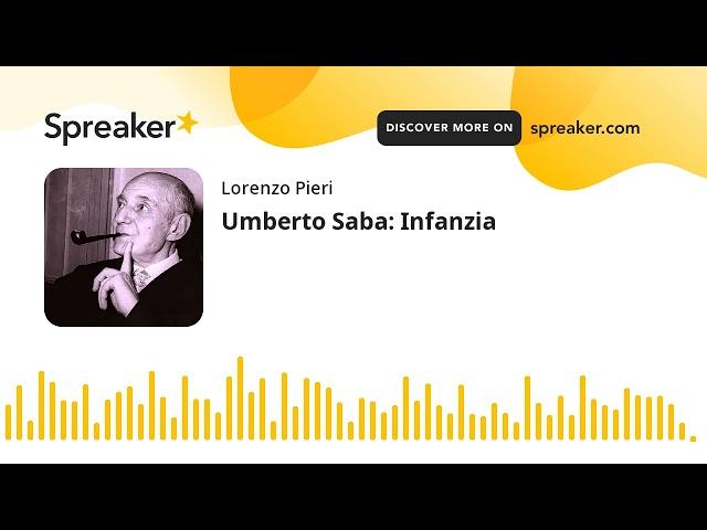 Umberto Saba: Infanzia