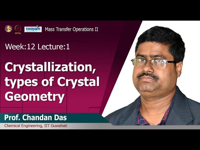 Lec 28: Crystallization, types of crystal geometry