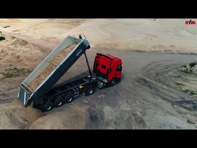 New Scania XT with Bodex semitrailer equiped with HYVA SMART