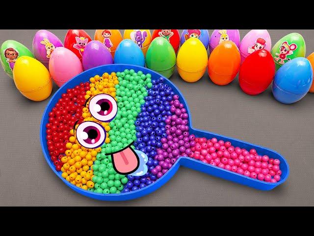 Satisfying ASMR | Making Rainbow Lollipop Bathtub by Mix Floam SLIME in Rainbow Eggs CLAY Coloring