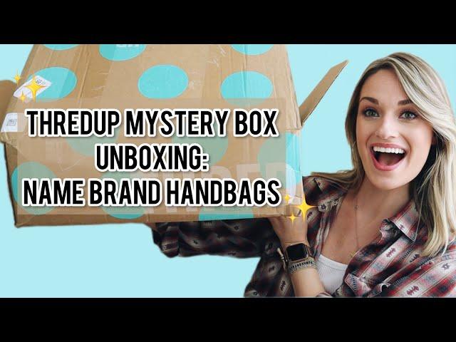 Thredup Mystery Rescue Box Unboxing: Name Brand Handbags!!