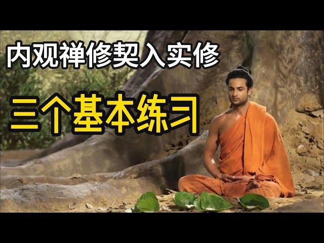 内观禅修：契入实修阶段，三个基本和练习的方法（第7期） 【显密法缘】 【显密法缘】