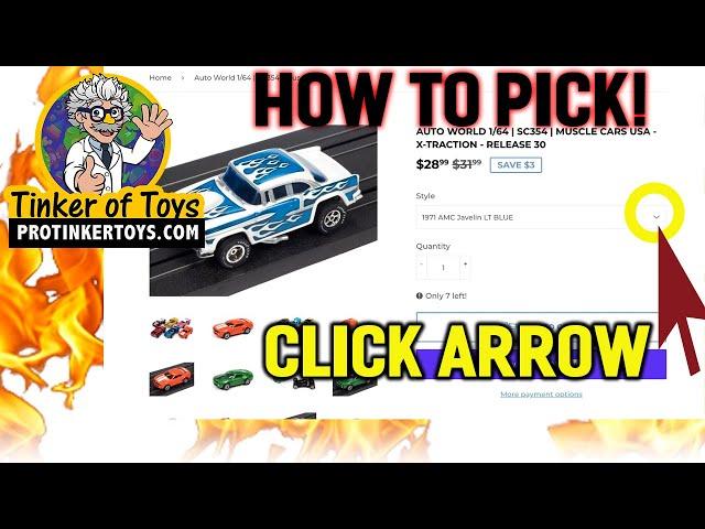 How to Pick Different Variants on ProTinkerToys.com