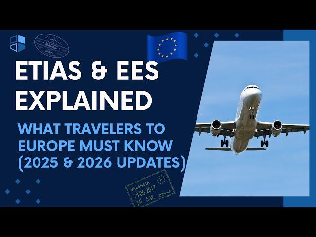New Travel Rules for visiting Europe in 2025 that you MUST KNOW | EES & ETIAS Explained #etias #ees