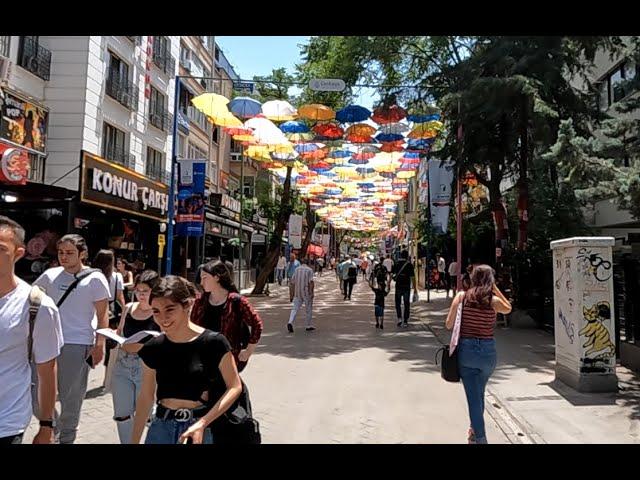 LIVE Walking Cam | Ankara | Kızılay | Konur  | Güvenpark | Haziran 2022 | jazz music to Study