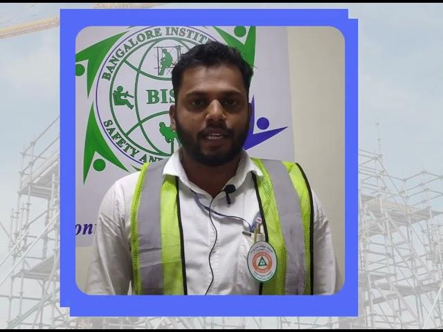 Bangalore Institute of Safety and Technology I Testimonial I SNC - Satish Reddy