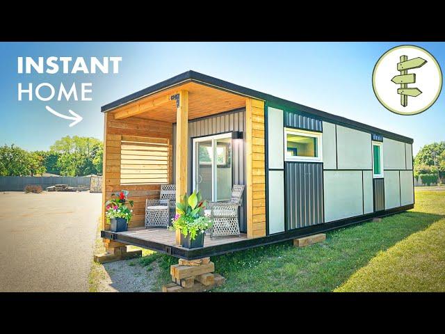 This Prefab Tiny House with Integrated Deck is an Instant Home – FULL TOUR