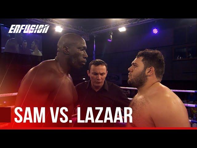 David vs. Goliath Title Fight Ends With UNEXPECTED Knockout! | Sam vs Lazaar | Enfusion Full Fight