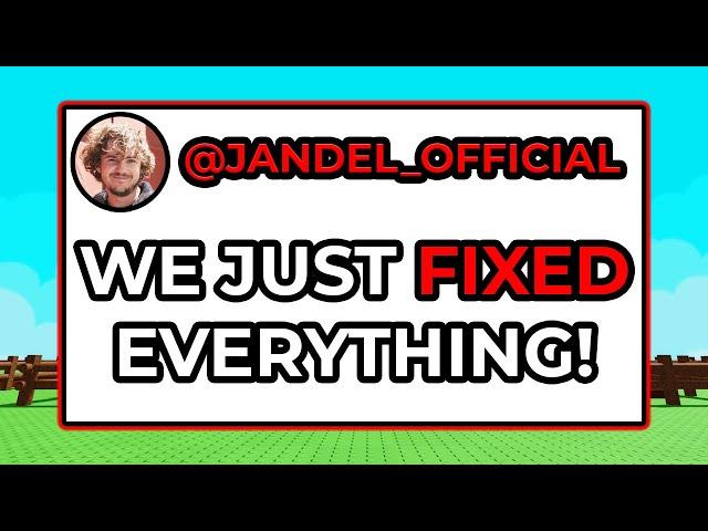 JANDEL JUST FIXED The SUMMER UPDATE in Grow a Garden!
