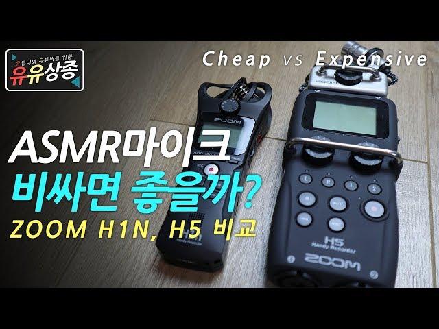 ASMR 마이크 ZOOM H1N(H1후속)과 H5 성능 비교해보도록 하께요! [디셈버의 유유상종] ASMR먹방, ASMR녹음, ASMR 장비추천, 유튜브 장비