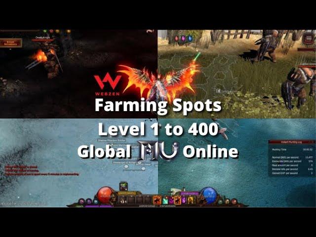 Farming Spots level 1 to 400 Global MU online Webzen (GMO) Guide