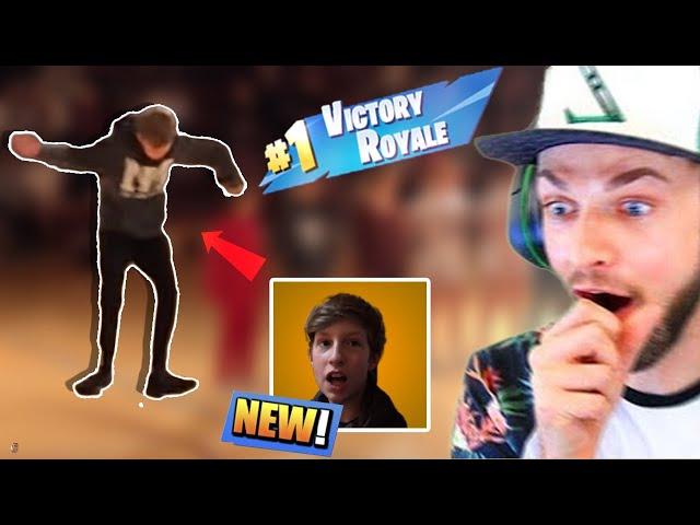 Kid does Fortnite dances in front of whole school