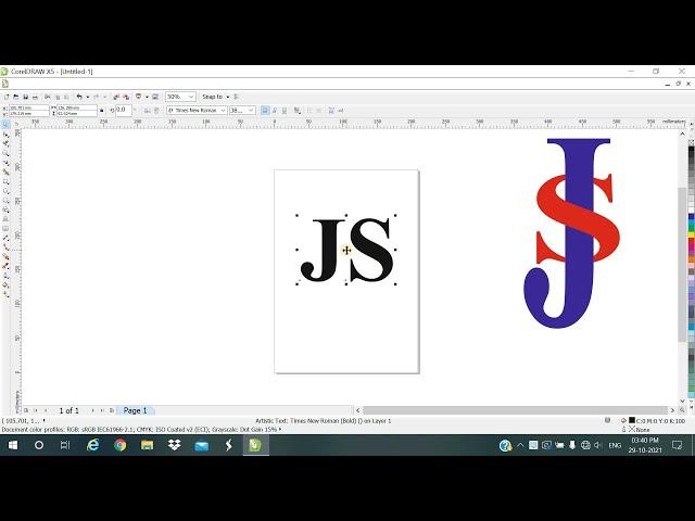 Alphabet Logo Design In Corel Draw