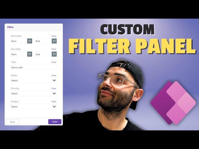 Custom Filter Panel in Power Apps