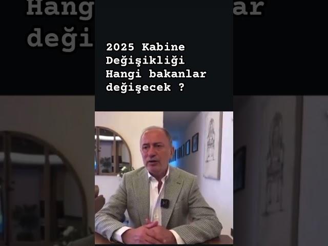 2025 Kabine değişikliği sonrası hangi bakanlar değişecek ? Sağlık, Milli Eğitim, Tarım..