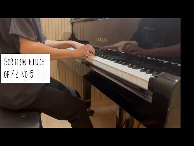 스크리아빈 에튀드 Scriabin Etude op 42 no 5