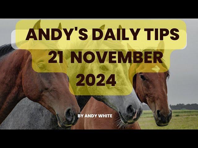 Andy's Daily Tips for Horse Racing, 21 November 2024