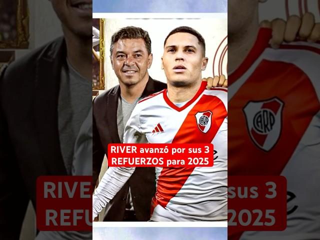 RIVER avanzó por estos 3 REFUERZOS para 2025? | Bombas del Mercado  #RiverPlate #Futbol #Argentina