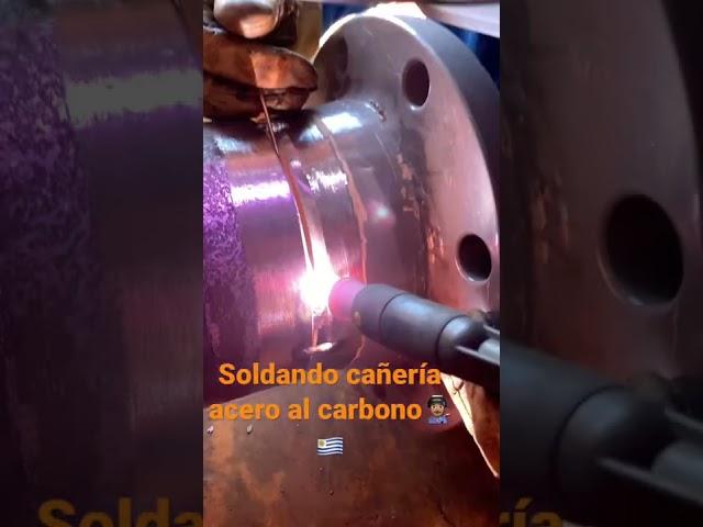 Tig  raiz. Caño de acero al carbono ‍
