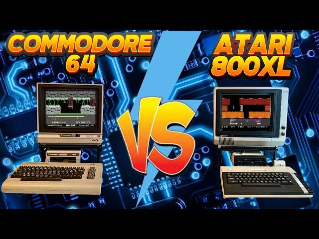 Retro Gaming Showdown: C64 vs. Atari 800XL - 11 Classic 'H' Games Compared