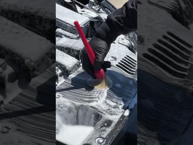 Engine bay detail #asmr #satisfying #trending #cleaning #detailing #california #viral #rad