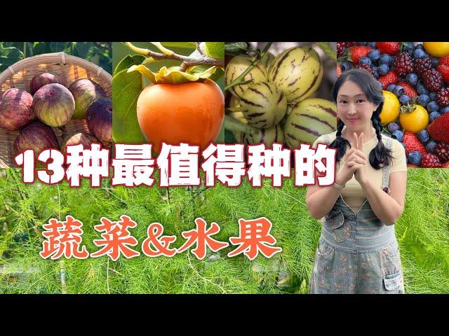 【Garden99】13 types of vegetables and fruits worth growing in backyard | 13种超级值得种的蔬菜水果，性价比高，种起来才划算