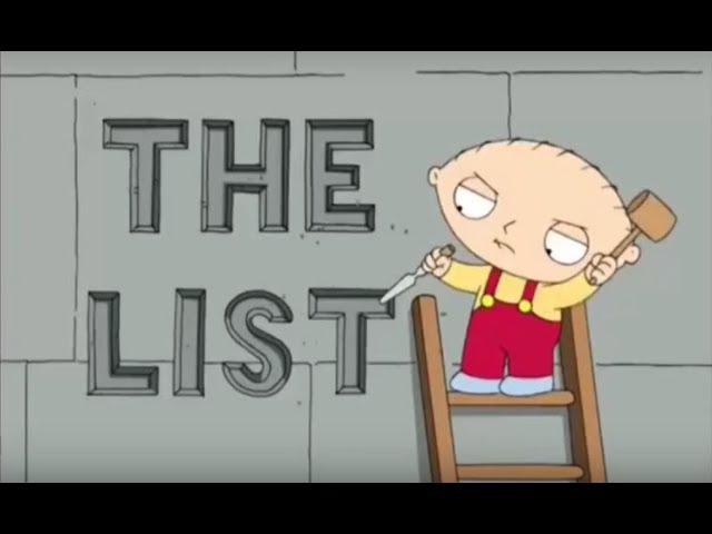 Family Guy- The List (Family Guy song)