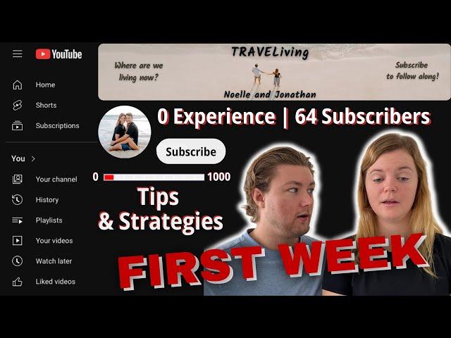 From ZERO to 64 Subscribers! | 1st Week On YouTube, ZERO EXPERIENCE