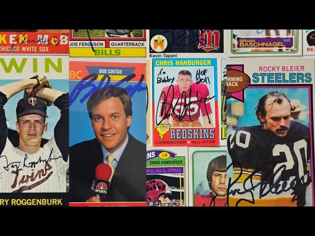 My Weekly TTM Autograph Haul #33 - 18 Returns (Bob Costas, Rocky Bleier, Chris Hanburger & more)