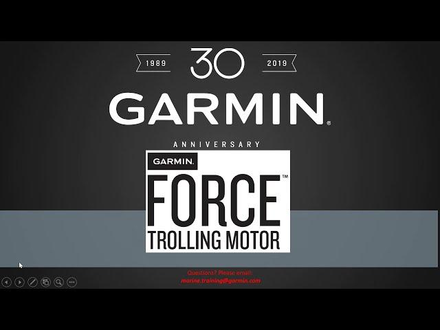 Garmin Marine Webinars: Garmin Force Trolling Motor