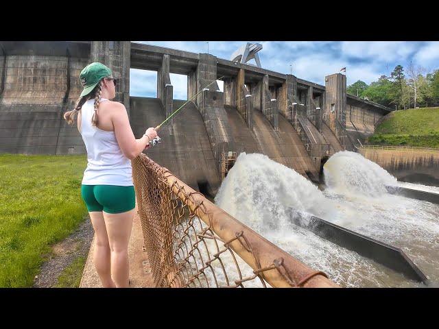 We FOUND Big Slab Panfish STACKED UP at the GIANT SPILLWAY! Crappie, Bluegill and MORE! Catch & Cook