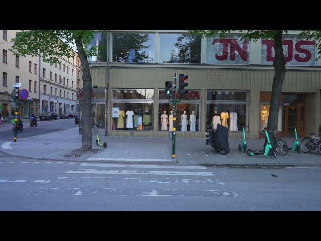 Sweden, Stockholm, evening walk from Odenplan to Norra Bantorget