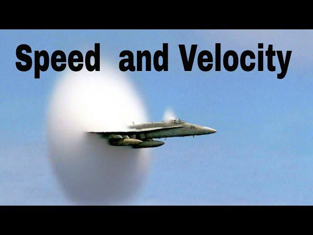 What is speed and velocity in physics?