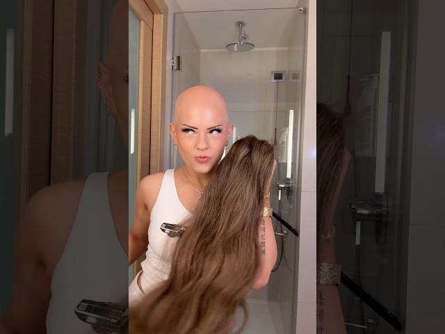 Bald by day brunette by night