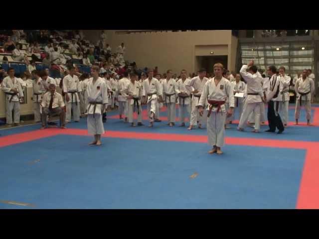 2012 JKA Karate Championship Kata Cadets Heian-nidan Jan Mikula (CZH) vs Germany