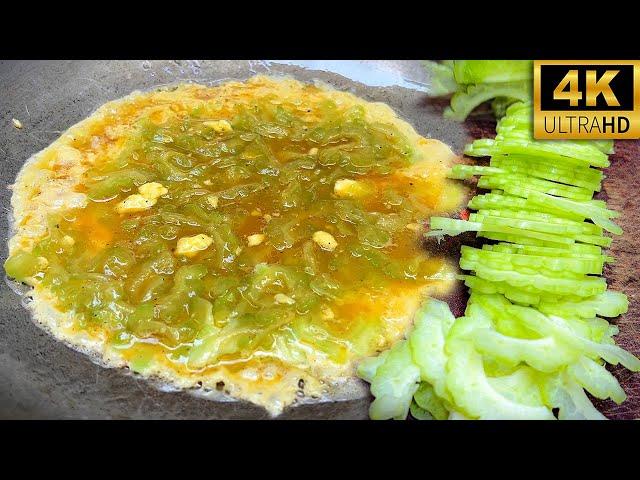 Have You Ever Eaten  Fired Egg With Bitter Melon? Asian Food @foodatasty