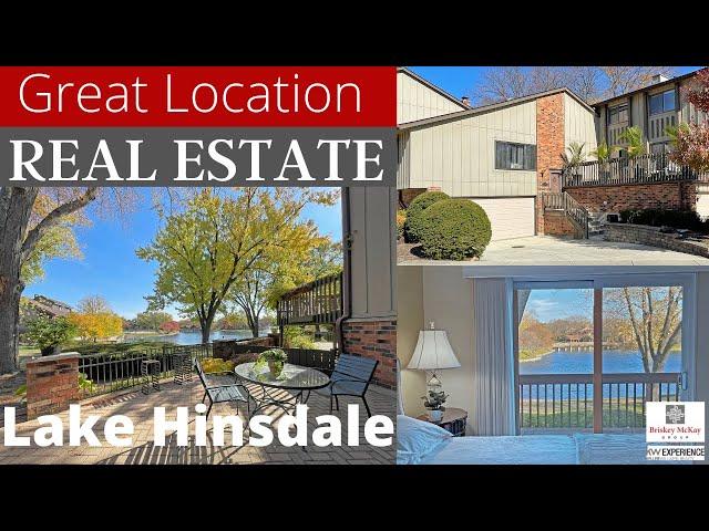 LAKE HINSDALE! BEST WATER VIEWS! 26 Highridge Road, Willowbrook, IL. LOCATION, LOCATION, LOCATION!!!