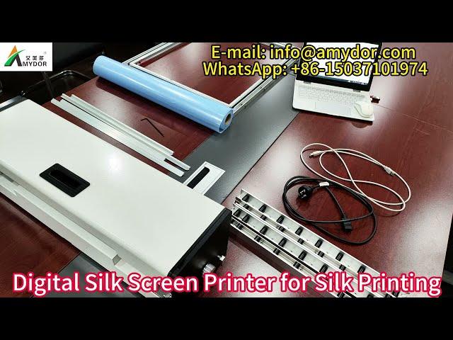 2024 New Fully Automatic Digital Screen Printing Machine Silk Screen Maker Amydor AMD550A