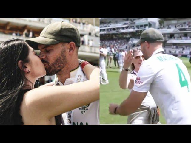 Aiden Makram kisses his wife Nicole after SA won WTC, Lords fans heart winning gesture for Makram