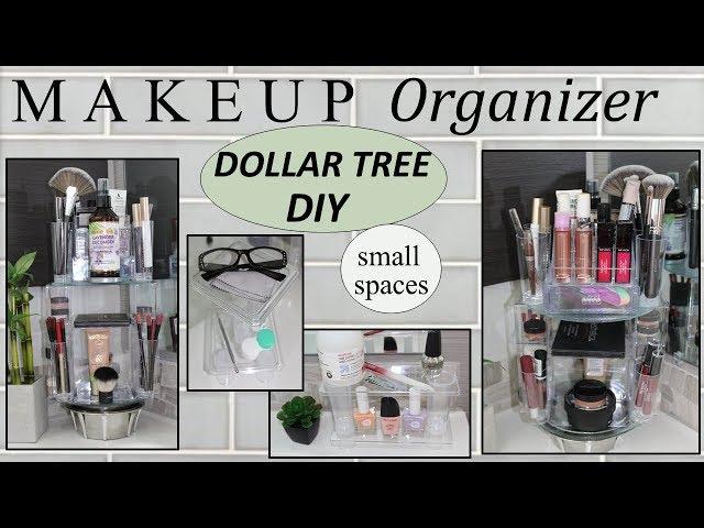 MAKEUP STORAGE IDEAS (2020) | Dollar Tree DIY | ROTATING MAKEUP ORGANIZER | Bathroom Decor