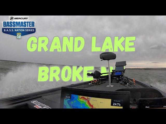 Bassmaster Nation Championship Practice on a BRUTAL Grand Lake