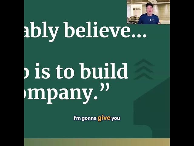 Build the TEAM, NOT the Company!  (Growth SECRET)