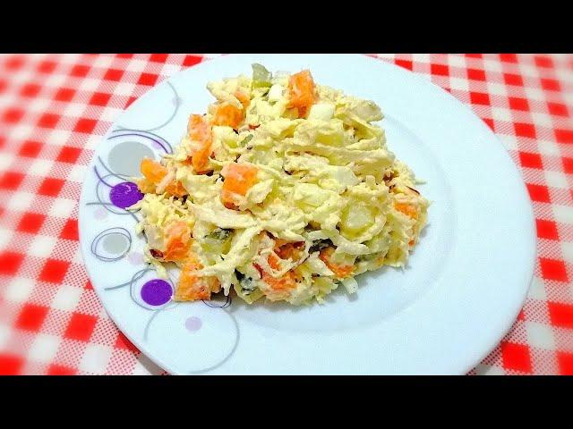 This salad will disappear in 2 minutes! Delicious salad recipe for dinner  ASMR