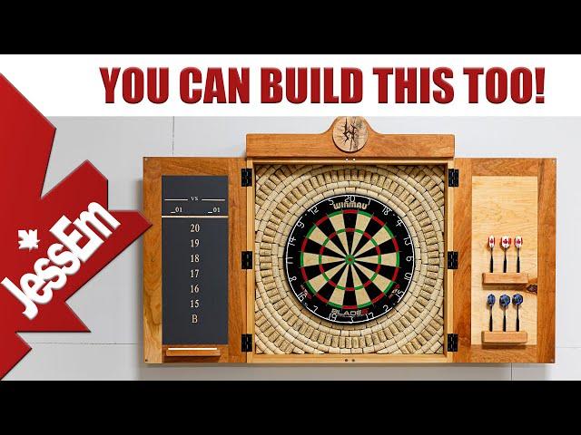 Dartboard Cabinet Build ASMR - You Can Build This Too!