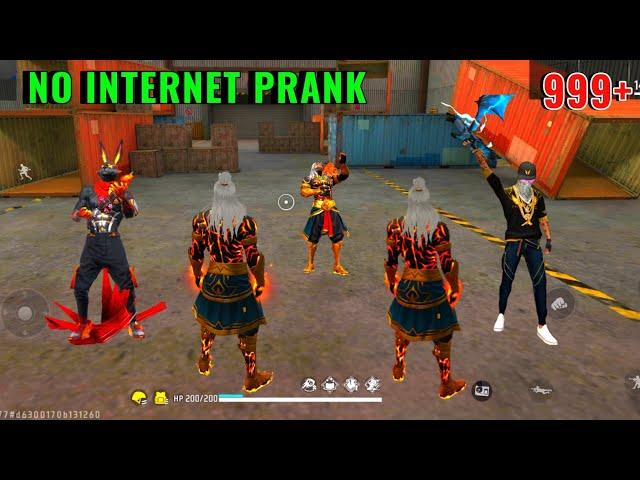 No Internet Prank | Diwali Ring Bundle | 999+ Prank in Lone Wolf | Garena Free Fire | Y GAMING