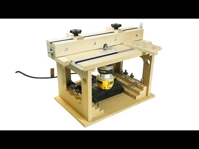 Small scale precision - bench top router table for wood model building