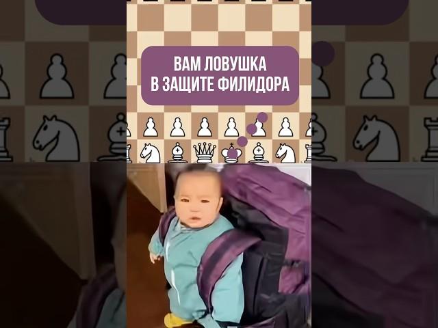  Ловушка в защите Филидора | #шахматы